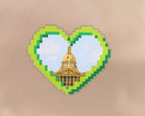 Pixel Heart Alberta Legislature - Belt Bag
