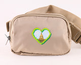 Pixel Heart Alberta Legislature - Belt Bag