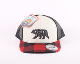 Berta Grizzly Adjustable Snapback - Plaid