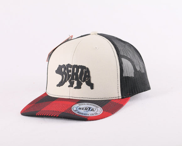 Berta Grizzly Adjustable Snapback - Plaid