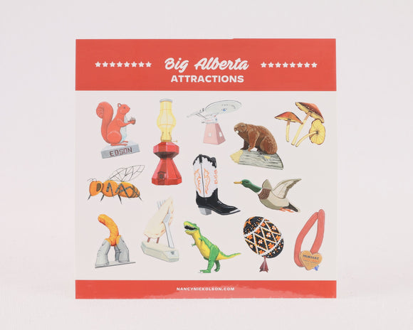 Big Alberta Attraction Sticker Sheet