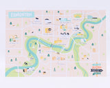 Edmonton Map Postcard