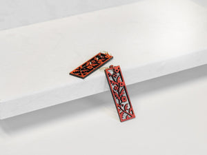 Ohtisii - Floral Mural Earrings (Gold)