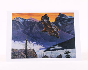 "Golden Eagle" by Gordon Wesley - Greeting Card