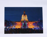 Alberta Legislature Holiday Lights Greeting Card