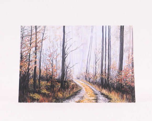 Long Road to Spring Greeting Card