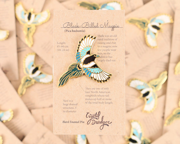 Magpie Enamel Pin