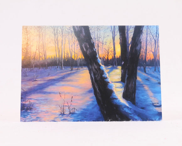 One Winter's Glow Greeting Card