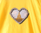 Pixel Heart Alberta Legislature T-shirt - Youth
