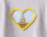 Pixel Heart Alberta Legislature T-shirt - Toddler