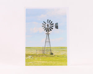 Prairie Windmill - Greeting Card