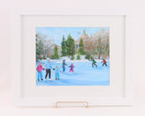Skating at the Legislature Art Print