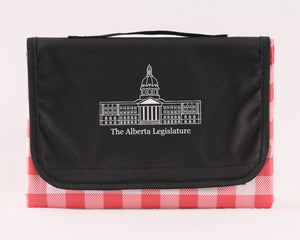 The Alberta Legislature Foldable Picnic Blanket - Water-Resistant Travel Blanket