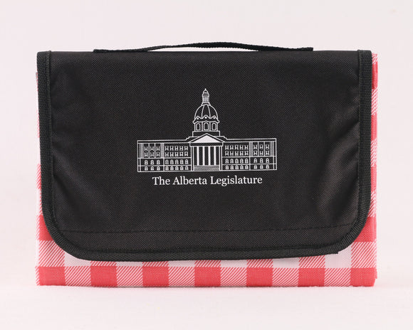 The Alberta Legislature Foldable Picnic Blanket | Water-Resistant Travel Blanket