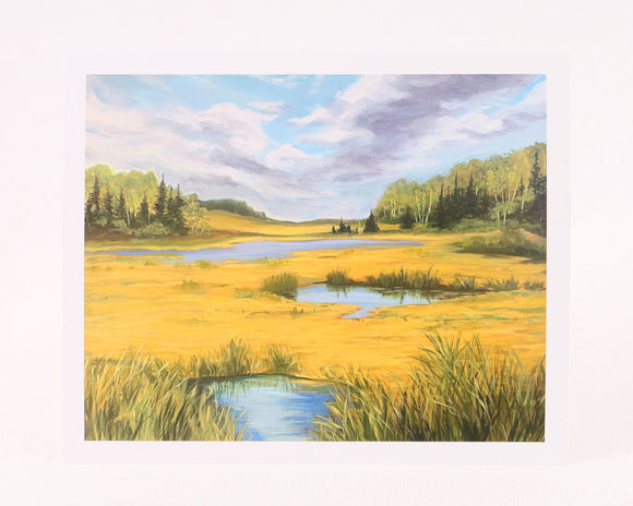 Prairie Ponds of Tofield Art Print