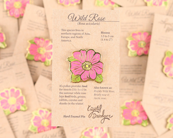 Wild Rose Enamel Pin