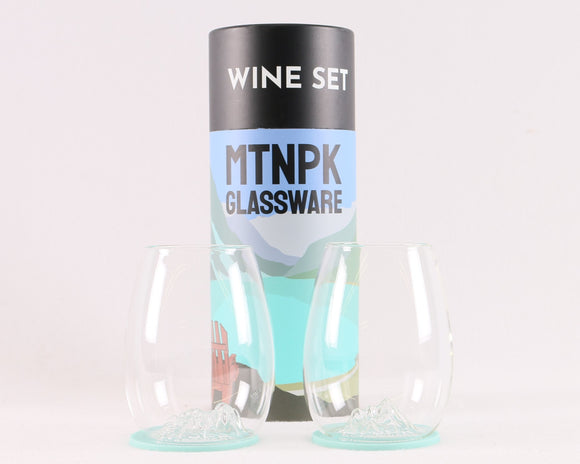 Wine Set - Lake Louise & Three Sisters