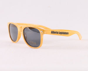 Alberta Legislature Wood Grain Acetate Sunglasses