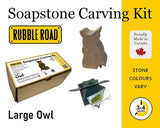 Owl Soapstone Carving Kits