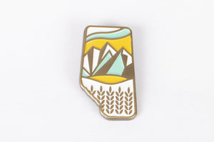 Alberta Modern Crest Enamel Pin