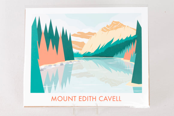 Mount Edith Cavell Print, 8x10