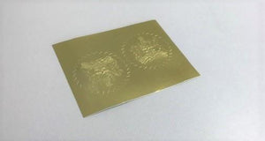 Embossed Gold Seals (100 pack)
