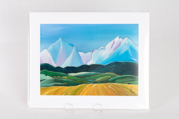 8x10 Art Print - ᐸᐢᑳᐧᐤ - Paskwâw to Asani - From the plains to the Mountains