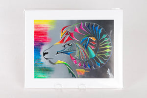 8x10 Art Print - ᒫ ᔭ ᑎ ᐦ ᐠ - Mâyatihk- The Big Horned Sheep