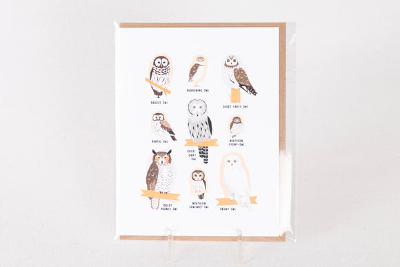 Owls of Western Canada Greeting Card