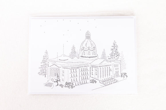 Typography Legislature Building Greeting Card